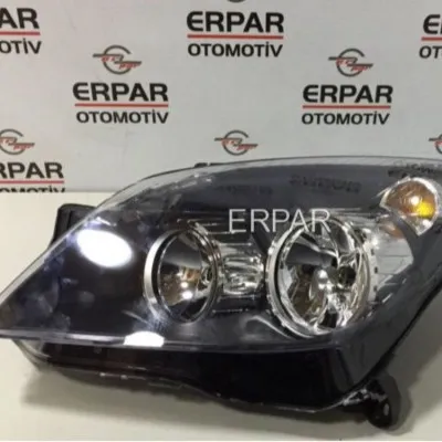 Opel Astra H Çıkma Sol Ön Far Siyah
