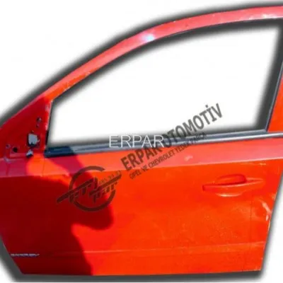 Opel Astra H Çıkma Sol Ön Kapı Kırmızı Orijinal
