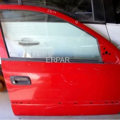 Opel Astra G Çıkma Sağ Ön Kapı Kırmızı Orijinal